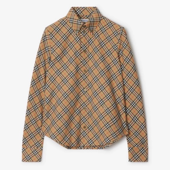 BURBERRY check cotton shirt